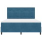 vidaXL Letto Box Spring con Materasso e LED Blu Scuro 180x200 cm Velluto vidaXL Letto Box Spring con Materasso e LED Blu Scuro 180x200 cm Velluto
