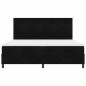 Letto a Molle con Materasso e LED Black 200x200 cm in Velluto