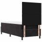 vidaXL Letto Box Spring con Materasso e LED Nero 80x200 cm Velluto