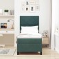 vidaXL Letto Box Spring con Materasso e LED Verde Scuro 80x200 cm Velluto vidaXL Letto Box Spring con Materasso e LED Verde Scuro 80x200 cm Velluto