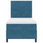 Letto Contenitore vidaXL con Materasso e LED Blu Scuro 90x190 cm Velluto Letto Contenitore vidaXL con Materasso e LED Blu Scuro 90x190 cm Velluto
