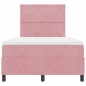 vidaXL Letto a Box Spring con Materasso e LED Rosa 120x190 cm in Velluto vidaXL Letto a Box Spring con Materasso e LED Rosa 120x190 cm in Velluto