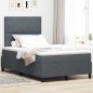 vidaXL Letto Box Spring con Materasso e LED Grigio Scuro 120x200 cm Velluto vidaXL Letto Box Spring con Materasso e LED Grigio Scuro 120x200 cm Velluto