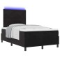 Letto Box Spring vidaXL con Materasso e LED Nero 120x200 cm Velluto Letto Box Spring vidaXL con Materasso e LED Nero 120x200 cm Velluto