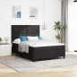 vidaXL Letto con Box Spring e Materasso & LED Nero 140x190 cm Velluto vidaXL Letto con Box Spring e Materasso & LED Nero 140x190 cm Velluto