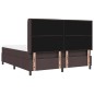 vidaXL Letto con molle, materasso e LED marrone scuro 180x200 cm in tessuto vidaXL Letto con molle, materasso e LED marrone scuro 180x200 cm in tessuto