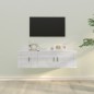 Set di Mobili Porta TV 2 pz Bianco Lucido in Legno Multistrato Set di Mobili Porta TV 2 pz Bianco Lucido in Legno Multistrato