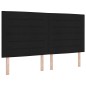vidaXL Letto con Molle e Materasso & LED Nero 200x200 cm in Tessuto