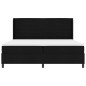 vidaXL Letto con Molle e Materasso & LED Nero 200x200 cm in Tessuto