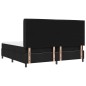 vidaXL Letto con Molle e Materasso & LED Nero 200x200 cm in Tessuto