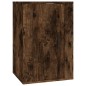 Set Mobili Porta TV 2 pz Rovere Fumo in Legno Multistrato Set Mobili Porta TV 2 pz Rovere Fumo in Legno Multistrato