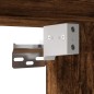 Set Mobili Porta TV 2 pz Rovere Fumo in Legno Multistrato Set Mobili Porta TV 2 pz Rovere Fumo in Legno Multistrato