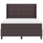 vidaXL Letto a Molle con Materasso e LED Marrone Scuro 140x200 cm vidaXL Letto a Molle con Materasso e LED Marrone Scuro 140x200 cm
