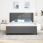 vidaXL Letto a Molle con Materasso & LED Grigio Scuro 180x200 cm in Tessuto vidaXL Letto a Molle con Materasso & LED Grigio Scuro 180x200 cm in Tessuto