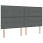 vidaXL Letto a Molle con Materasso & LED Grigio Scuro 180x200 cm in Tessuto vidaXL Letto a Molle con Materasso & LED Grigio Scuro 180x200 cm in Tessuto