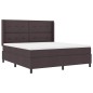 vidaXL Letto a molle con materasso e LED marrone scuro 180x200 cm vidaXL Letto a molle con materasso e LED marrone scuro 180x200 cm