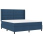 vidaXL Letto con molle e materasso & LED blu 180x200 cm in tessuto vidaXL Letto con molle e materasso & LED blu 180x200 cm in tessuto