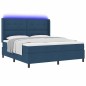 vidaXL Letto con molle e materasso & LED blu 180x200 cm in tessuto vidaXL Letto con molle e materasso & LED blu 180x200 cm in tessuto
