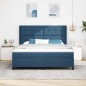 vidaXL Letto con molle e materasso & LED blu 180x200 cm in tessuto vidaXL Letto con molle e materasso & LED blu 180x200 cm in tessuto