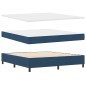 vidaXL Letto con molle e materasso & LED blu 180x200 cm in tessuto vidaXL Letto con molle e materasso & LED blu 180x200 cm in tessuto
