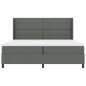 vidaXL Letto box con materasso e LED grigio scuro 200x200 cm in tessuto vidaXL Letto box con materasso e LED grigio scuro 200x200 cm in tessuto
