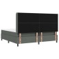 vidaXL Letto box con materasso e LED grigio scuro 200x200 cm in tessuto vidaXL Letto box con materasso e LED grigio scuro 200x200 cm in tessuto