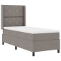 vidaXL Letto a box con materasso e LED in Taupe, 80x200 cm in tessuto vidaXL Letto a box con materasso e LED in Taupe, 80x200 cm in tessuto