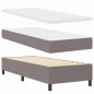 vidaXL Letto a box con materasso e LED in Taupe, 80x200 cm in tessuto vidaXL Letto a box con materasso e LED in Taupe, 80x200 cm in tessuto