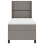 vidaXL Letto a box con materasso e LED in Taupe, 80x200 cm in tessuto vidaXL Letto a box con materasso e LED in Taupe, 80x200 cm in tessuto