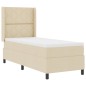 vidaXL Letto con molle e materasso e LED Crema 80x200 cm in tessuto vidaXL Letto con molle e materasso e LED Crema 80x200 cm in tessuto