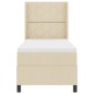 vidaXL Letto con molle e materasso e LED Crema 80x200 cm in tessuto vidaXL Letto con molle e materasso e LED Crema 80x200 cm in tessuto