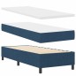 vidaXL Letto con molle e materasso con luce LED blu, 80x200 cm, tessuto vidaXL Letto con molle e materasso con luce LED blu, 80x200 cm, tessuto