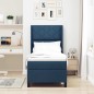 vidaXL Letto con molle e materasso con luce LED blu, 80x200 cm, tessuto vidaXL Letto con molle e materasso con luce LED blu, 80x200 cm, tessuto