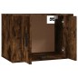 Set di Mobili Porta TV 4 pz Rovere Fumo in Legno Multistrato Set di Mobili Porta TV 4 pz Rovere Fumo in Legno Multistrato