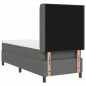 vidaXL Letto a molle con materasso e LED grigio scuro 90x190 cm in tessuto vidaXL Letto a molle con materasso e LED grigio scuro 90x190 cm in tessuto