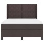 vidaXL Letto con Molle e Materasso & LED Marrone Scuro 140x190 cm in Tessuto vidaXL Letto con Molle e Materasso & LED Marrone Scuro 140x190 cm in Tessuto