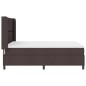vidaXL Letto con Molle e Materasso & LED Marrone Scuro 140x190 cm in Tessuto vidaXL Letto con Molle e Materasso & LED Marrone Scuro 140x190 cm in Tessuto