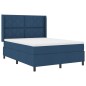 vidaXL Letto a molle con materasso e luci LED blu 140x190 cm in tessuto vidaXL Letto a molle con materasso e luci LED blu 140x190 cm in tessuto