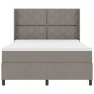 vidaXL Letto con molle, materasso e LED Tortora 160x200 cm in tessuto vidaXL Letto con molle, materasso e LED Tortora 160x200 cm in tessuto