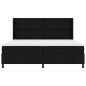 vidaXL Letto Box Spring con materasso e LED nero 200x200 cm, tessuto