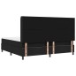 vidaXL Letto Box Spring con materasso e LED nero 200x200 cm, tessuto