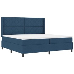 vidaXL Letto a Molle con Materasso e LED Blu 200x200 cm