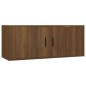 Set Mobili Porta TV 5 pz Rovere Marrone in Legno Multistrato Set Mobili Porta TV 5 pz Rovere Marrone in Legno Multistrato