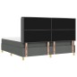 vidaXL Letto con Rete a Molle e Materasso & LED Grigio Scuro 200x200 cm in Tessuto
