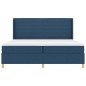 vidaXL Letto Box Spring con Materasso e LED Blu 200x200 cm Tessuto vidaXL Letto Box Spring con Materasso e LED Blu 200x200 cm Tessuto
