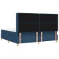 vidaXL Letto Box Spring con Materasso e LED Blu 200x200 cm Tessuto vidaXL Letto Box Spring con Materasso e LED Blu 200x200 cm Tessuto