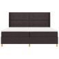 vidaXL Letto a Box Spring con Materasso e LED Marrone Scuro 200x200 cm in Tessuto vidaXL Letto a Box Spring con Materasso e LED Marrone Scuro 200x200 cm in Tessuto