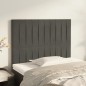 vidaXL Testiera 2 pz Grigio Scuro 80x5x78/88 cm in Velluto vidaXL Testiera 2 pz Grigio Scuro 80x5x78/88 cm in Velluto