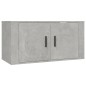 Set di Mobili Porta TV 4 pz Grigio Cemento in Legno Multistrato Set di Mobili Porta TV 4 pz Grigio Cemento in Legno Multistrato