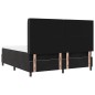 vidaXL Letto Box Spring con Materasso e LED Nero 180x200 cm Velluto